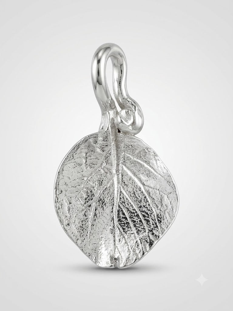 Fine Silver Leaf (tear drop) Pendant