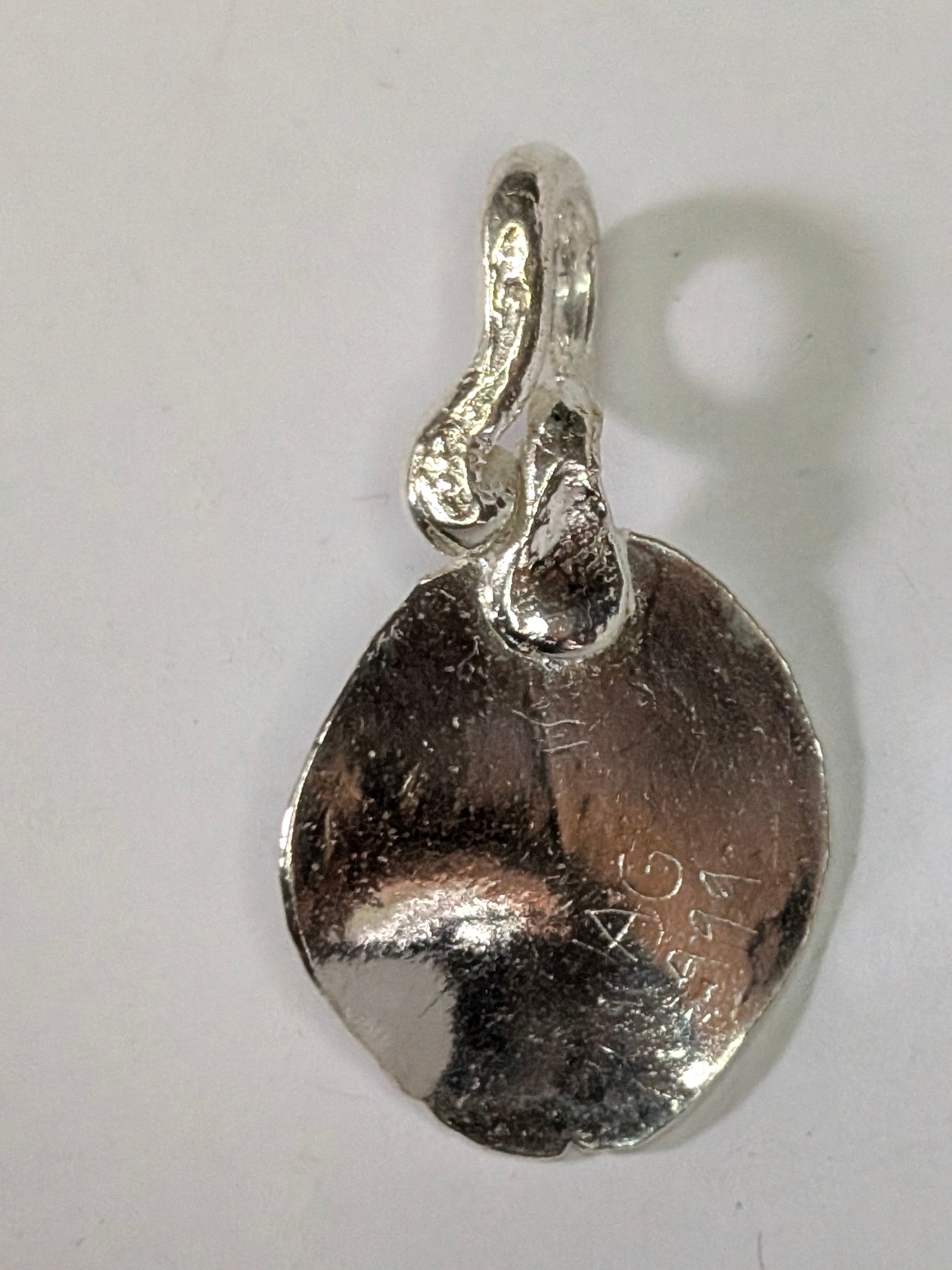 Leaf with Curl Pendant
