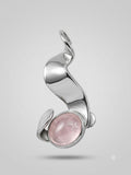 Sterling Silver Rose Quartz Pendant