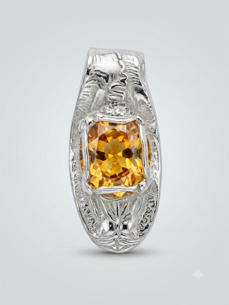 Drop Pendant with Citrine