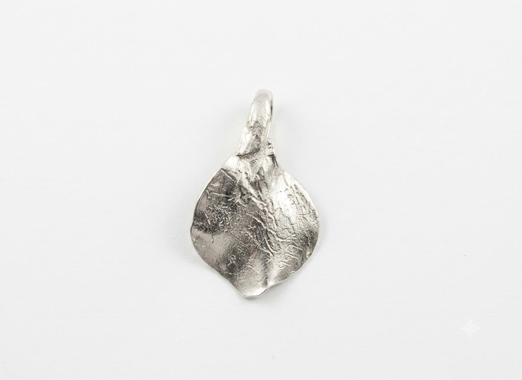 Fine Silver Leaf (tear drop) Pendant