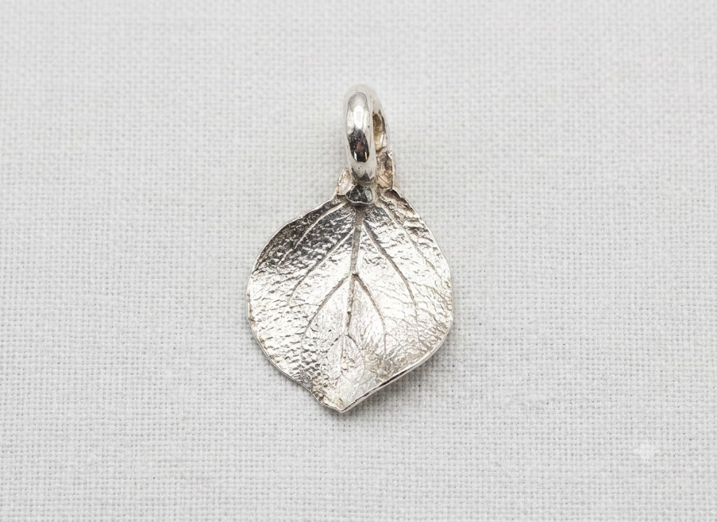 Fine Silver Leaf (tear drop) Pendant